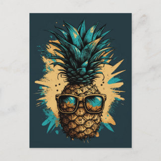 Lustiges Ananas Obst ポストカード