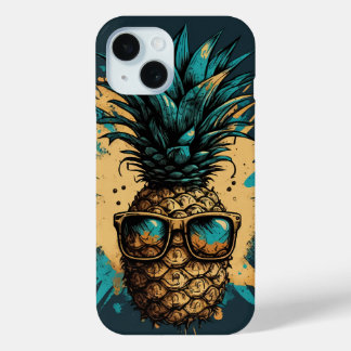 Lustiges Ananas Obst iPhone 15ケース
