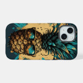 Lustiges Ananas Obst iPhone 15ケース (裏面横)
