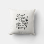 Lustiges Deko Kissen für Hundefans クッション (正面)
