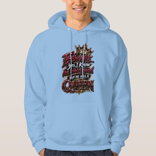 Lustiges Pärchen Spruch für Kings Hoodie パーカ (正面)