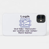 Lustiges Spaß Logikgatter mit boolescher Funktion Case-Mate iPhoneケース (裏面(横))