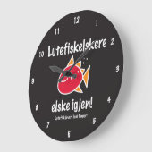 Lutefiskの恋人はより長い柱時計を持続させます ラージ壁時計 (傾斜)