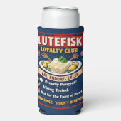 Lutefisk Loyalty Club Norwegian Can Coolie/Koozie スリム缶クーラー (Seltzer正面)