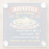 Lutefisk Loyalty Club Norwegian Glass Coaster ガラスコースター (裏面)