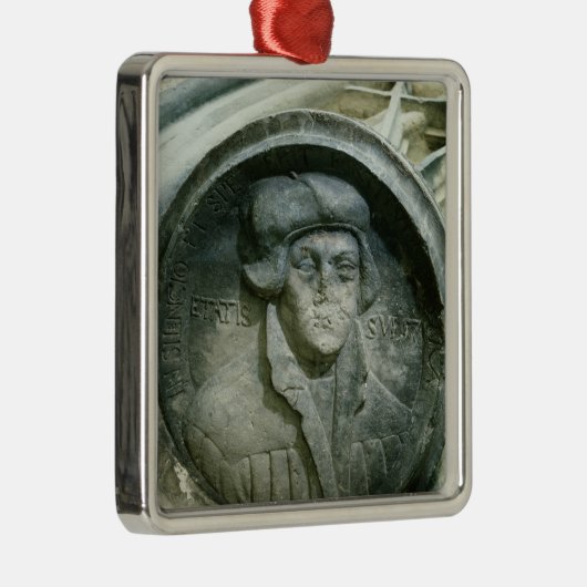 Lutherとの老化したマーティンLutherは57上がりました メタルオーナメント (右)