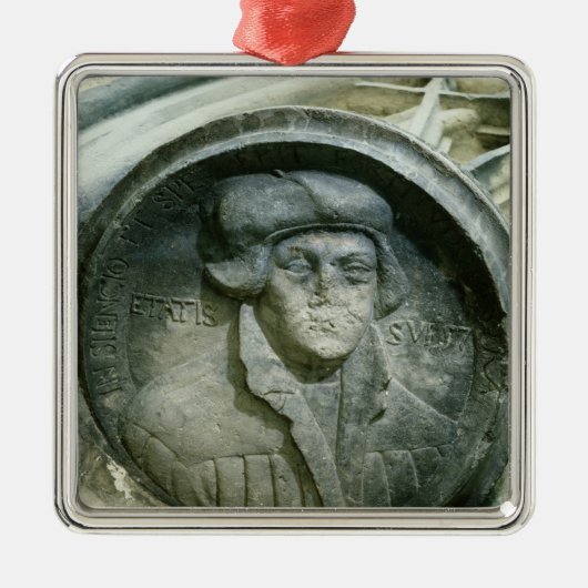 Lutherとの老化したマーティンLutherは57上がりました メタルオーナメント (正面)