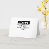 Lutherのプロテスタントの改革日記念日のギフト カード (黄色い花)