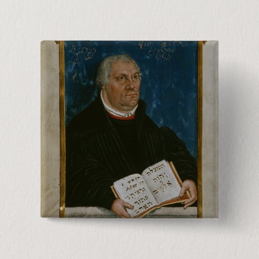 Lutherの翻訳1561年のドイツの聖書 缶バッジ (正面)