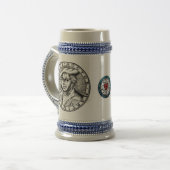 Lutherステイン-灰色か青 ビールジョッキ (正面左)