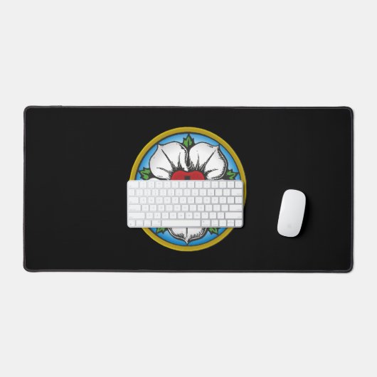 Lutheran Rose デスクマット (キーボード&マウス)