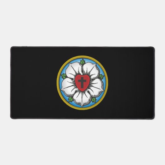 Lutheran Rose デスクマット (正面)