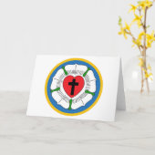 Luthersは上がりました カード (黄色い花)