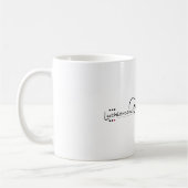 LuthierComの半分の覆いのマグ コーヒーマグカップ (左)