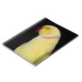LutinoのインディアンのRingneckのインコの姿勢 ノートブック (左側)