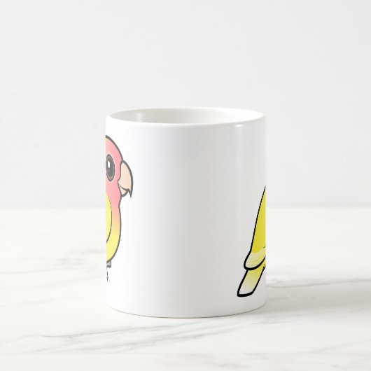 Lutinoのモモ顔の仲の良い恋人同士 モーフィングマグカップ (中央)