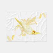 LutinoのCockatiel毛布 フリースブランケット (正面(横))