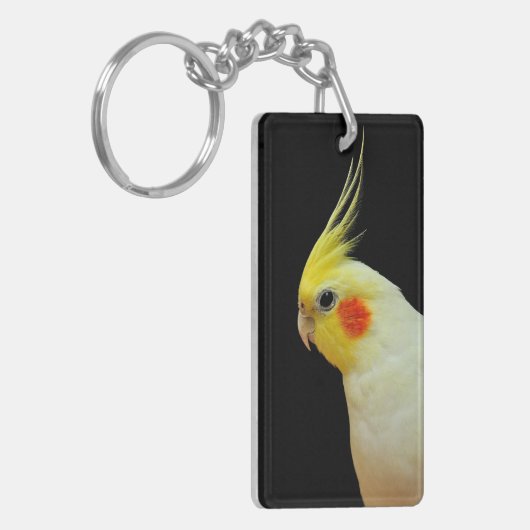 LutinoのCockatiel キーホルダー (正面左)