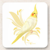 LutinoのCockatiel コースター (正面)
