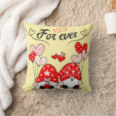 Lutins Amoureux For Ever 1 message d'amour version クッション (ブランケット)