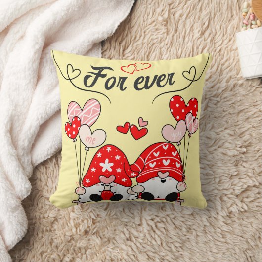 Lutins Amoureux For Ever 1 message d'amour version クッション (ブランケット)