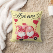Lutins Amoureux For Ever 4 message d'amour jaune クッション (ブランケット)