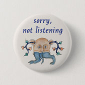 Luttrell Psalter「ごめんね、聞ない」 缶バッジ (正面)
