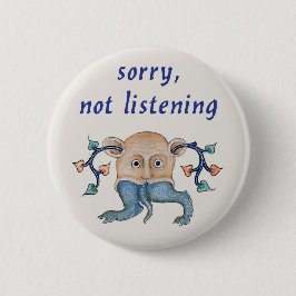 Luttrell Psalter「ごめんね、聞ない」 缶バッジ