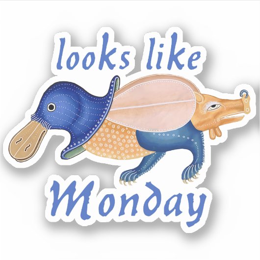 Luttrell Psalter Monday Vinylシール シール (正面)