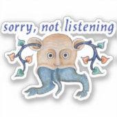 Luttrell Psalter "Not 聞's" Vinyl Sticker シール (正面)