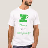 LUVACUPPA (Green + Grey) Basic Tシャツ (正面)