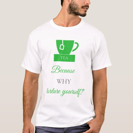 LUVACUPPA (Green + Grey) Basic Tシャツ (正面)