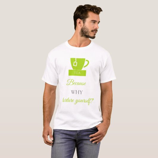 LUVACUPPA (Lime + Grey) Basic Tシャツ (正面フル)