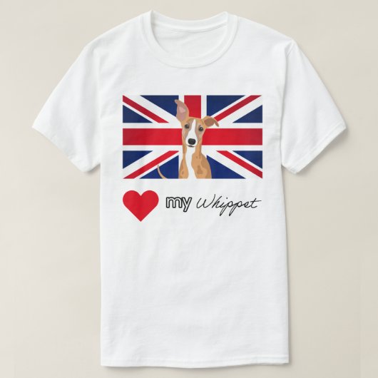 LUVMYWHIPPET Basic Tシャツ (デザイン正面)