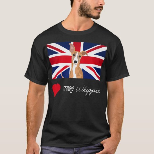 LUVMYWHIPPET (DARK) Basic Tシャツ (正面)