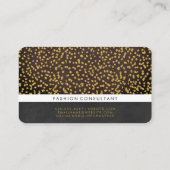 Luxテクスチャと金ゴールドSpeckパターンII 名刺 (裏面)