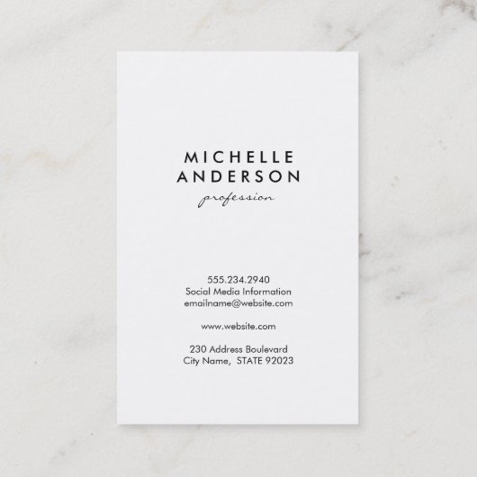 Lux白金ゴールドストライプ(Swank背景) 名刺 (裏面)