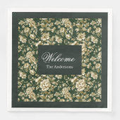 Lux Botanical Napkins Greenery Foliage in Pastels (正面)