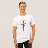 Lux in Tenebris - Rosary Cuz Corona 02 トライブレンドTシャツ (正面全面)