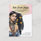 Lux Jewelry and Earring Display Card 名刺 (正面)