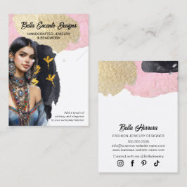 Lux Jewelry and Earring Display Card 名刺