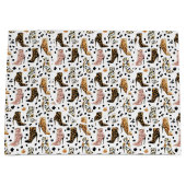Lux Leopard Print High Heel Boots Fashion Pattern ラージペーパーバッグ (正面)