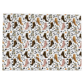 Lux Leopard Print High Heel Boots Fashion Pattern ラージペーパーバッグ (裏面)