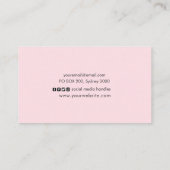 Luxeカラフル絵を描スワール名刺 名刺 (裏面)