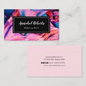 Luxeカラフル絵を描スワール名刺 名刺 (正面/裏面)