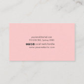 Luxeカラフル絵を描スワール名刺 名刺 (裏面)