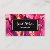 Luxeカラフル絵を描スワール名刺 名刺 (正面)