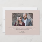 Luxeコラージュ編集可能カラー日付カードの保存 サンキューカード (裏面)