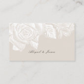 LuxeバラニュートラルヴィンテージWebサイト挿入カード プレイスカード (裏面)