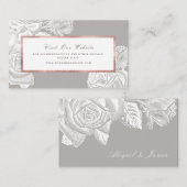 Luxeバラ金ゴールドヴィンテージバラWebサイト挿入カード プレイスカード (正面/裏面)